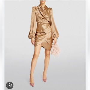 Acler Jefferson metallic-effect in Gold